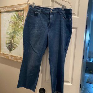 J. Jill Kick-Flare Ankle Denim Jeans 16 Petite New